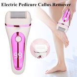 Electric Foot Grinder File Machine Exfoliate Heel Dead Skin Callus Remover Scraper Pedicure 3 Grinding Heads Foot Care Roller
