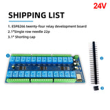 ESP8266 WIFI 22 Channel Relay Module ESP-12F Relay Development Board Power Supply 5V/12V/24V/10A for Smart Home Wireless Control