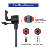 120PSI Mini Bike Pump Bicycle Pump Bicycle Air Pump Fits for Presta Schrader Valve Manual Changing High Pressure Pump inflator