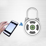 Smart Bluetooth Keyless Lock Waterproof APP Button Anti-Theft Password Door Luggage Padlock  for Door / Box / Cabinet / Bike