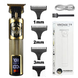 Hair cutter trimmer lcd professional hair trimmer cordless professional hair clippers for men