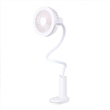 USB LED schreibtisch lesen Nacht Licht Lampe mit Fan wiederaufladbare Flexible Einstellbare Handliche Schreibtisch Lfter birne