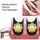 Electric Heating Therapy Foot Body Massager Shiatsu Rolling Vibration Machine Kneading Relaxation Tension Relief Home Office
