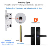 Cerradura intelige X5 Waterproof Tuya Biometric Fingerprint Security Intelligent Smart WiFi APP Password Electronic Door Lock