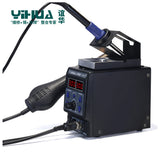 Upgrade Rework Soldering Station 2 in 1 SMD Hot Air Gun + Soldering Iron Thermoregulator  LED Display SMD Soldering Iron 8786D
