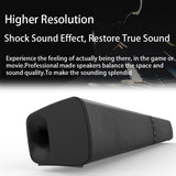 20W TV Sound Bar Wired and Wireless Bluetooth Speaker Home Surround SoundBar for PC Theater TV Speaker Music Center System Radio