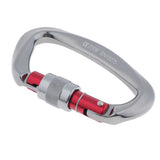 25KN Screwgate Locking Carabiner Rock Tree Climbing Caving Clip Hammock Hook for Exploring Rappelling Rescue Engineering