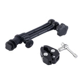 11 Inch DSLR Rig Movie Kit Articulating Magic Arm + Super Clamp Crab Plier Clip for Camcorder LCD Monitor Led Flash Light ACEHE