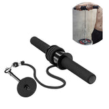 Gym Fitness Forearm Trainer Strengthener Hand Gripper Strength Triceps Exerciser Weight Lifting Rope Waist Roller Power Stick