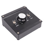 Alctron DMC01 passive monitor controller metal housing tiny and compact for studio recording,live stream and broadcasting radio