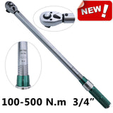 ARITER 1/4 3/8 1/2 Square Drive Torque Wrench 0.5-500N.m Accuracy 3% Car Bike Repair Hand Tools Spanner Two-way Ratchet Key