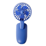 USB Fan Mini Phone Clip Fan Small Electric Fan Portable Outdoor Handheld Fan Rechargeable with Lanyard Small Fan Pattern Pocket