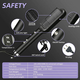 Hot Hair Straighteners Brush Women Hair Styler Curling Iron Electric Hot Comb Straightener Fast Heating Curler Hair Caring Tools