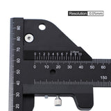 Aluminum Alloy Scale Metric Measure Scribing Ruler Woodworking Marking Tool N58C