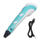 3D Pen Digital Display Intelligent 3D Printer Pen High Temperature Graffiti Painting Pens Creative Toy Birthday Gift For Kids
