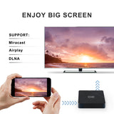 Android 10.0 KH3 TV Box 2GB 16GB Allwinner H313 Quad Core 2.4G WiFi 100M LAN HDR 3D Smart TV Box for Home Movies EU Plug