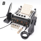 Gordak 863 3 in 1 Digita Hot Air Heat Gun BGA Rework Solder Station Electric Soldering iron IR Infrared Preheating Station