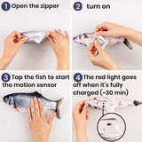 Interactive Dogs Toy Funny Electric Wiggling Fish for Dogs Pet Toothbrush Chew Training Puppy Toy Fit For All Pets Dog Molar Toy