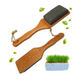 Durable Rasp Foot File Cracked Heels Tool Wood Handle Exfoliating Pedicure Pumice Stone Scrubber Professional Callus Remover