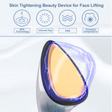 Microcurrent Beauty Iron Vibration Massager Heat Ion Neck Body Eye Wrinkle Remover LED Photon Face Lifting Tightening Care Tool