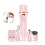 4 in 1 Electric Razor for Women Flawless Eyebrow Hair Remover Lady Shaver Electric Body Epilator for Legs Arms Bikini Line