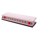Handheld DIY Mushroom 12 Holes Punch Puncher Paper Cutter Ruler 6 Sheets Punch Capacity A4/A5/A7/B5 for Office School Supplies