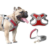 Pet Dog harness dog leash nylon Reflective Vest harness for small big dogs Chihuahua husky Teddy Chest Strap dog supplies XS-L