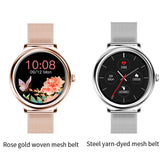 Smart Watch NY33 Fashion Female Smartwatch Stainless Steel Heart Rate Monitor Fitness Tracker Sport For Ladies Girls Women