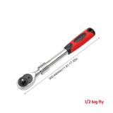 1/4" 3/8'' 1/2'' Flex Head Socket Ratchet Wrench Extendable Ratchet Auto Repair Automatic Maintenance Tool Flex 21/33.5/43.5cm