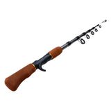 Telescopic Portable Carbon Fiber Fishing Rod Travel Sea Rock Spinning Fishing Pole 1.6M