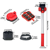 13-piece Set Furniture Moving Set Roller Slider With Lifting Lever & Extension Heavy Stuffs Transport Mover Tool Easily Carrier