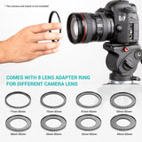 Teleprompter DSLR Recording Prompting Inscriber Interview Speech with Remote Control for iPhone Samsung iPad Tablet PC