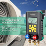 Pressure Gauge Refrigeration Digital Vacuum Pressure Manifold Tester Meter HVAC Temperature Tester Air Conditioning Diagnostic