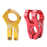 Bicycle Stem Wear-resistant MTB Bike Handlebar Stem 31.8mm Adjustable Aluminum Short Handlebar Stem Riser Fixed Bike Bar Stem