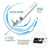 USB portable mini electric soldering iron electric tin soldering iron with voltage regulator wired kit soldering iron stand