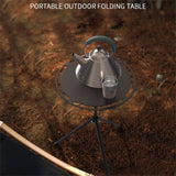 Outdoor Collapsible Picnic Table Portable Camping Desk Aluminum Table for Picnic Hiking Camping Beach Cooking and Backyard Use
