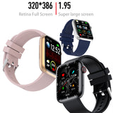 T12 Pro Smart Watch 1.95inch Big Screen Men BT Call AI Voice Assistant DIY Dial Heart Rate Health Monitoring Women Smartwatch