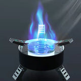 12800W Camping Gas Stove Windproof 5-burner Gas Stove Foldable Backpacking Stove for Outdoor Fishing Hiking Traveling