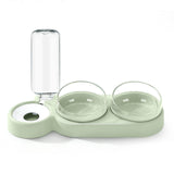 Automatic Cat Bowl Water Dispenser Water Storage Pet Dog Cat Food Double Bowl Food Container with Waterer Pet Waterer Feeder