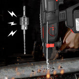 21V Brushless Heavy Duty 4 Function Rotary Hammer Drill 1 Inch SDS-plus Adjustable Grip 980 RPM Cordless Drill Demolition Kit