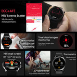 E420 Smart Watch Intelligent Blood Glucose Heart Rate Men Women Body Temperature ECG Health Monitor Smartwatch