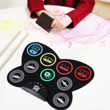 1Set Hand-Rolled Electronic Drum Creative Kids Percussion Drum Music Instrument Rhythm Practice Built-In Speaker Drum