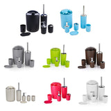 Bathroom accessories, 6 plastic gift sets, toothbrush holders, toothbrush cups, soap dispensers, soap boxes, toilet brush holde