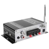 Power Amplifier Aluminum Alloy USB Memory Card FM 3 in 1 Stereo Power Audio Amplifier Bluetooth 4.2 Stereo Digital Player