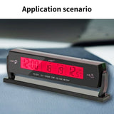 Car Clocks and Temperature with Fahrenheit LCD Backlight , Vehicle Lcd Clock