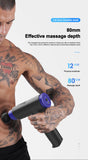 Deep Tissue Massager - Percussion Massage Gun Massager Gun Muscle Massage Gun Deep Tissue Massage Gun Muscle Gun Massager Black