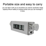 0-100W 1.8M-30M 2.23 Inch OLED Display Screen Handheld Portable Mini Standing Wave Meter SWR Shortwave Power Meter