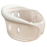 Breathable Neck Support Fixing Brace Wrap Cervical Collar for Stiff Neck Pain Relief Injury Recovery (White, Size)