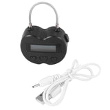 4X Smart Time Lock LCD Display Time Lock Multifunction Travel Electronic Timer,USB Rechargeable Temporary Timer Padlock