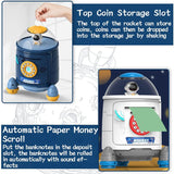 Mini ATM Saving Piggy Bank Money Bank For Kids,Electronic Coin Safe Code Lock Box Saving Bank ATM Machine For Kids
